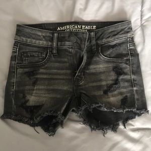AEO black midi shorts - worn only a few times